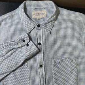 Ralph Lauren Denim & Supply Plaid Cotton Long Sleeve Shirt Men's SIZE LA…